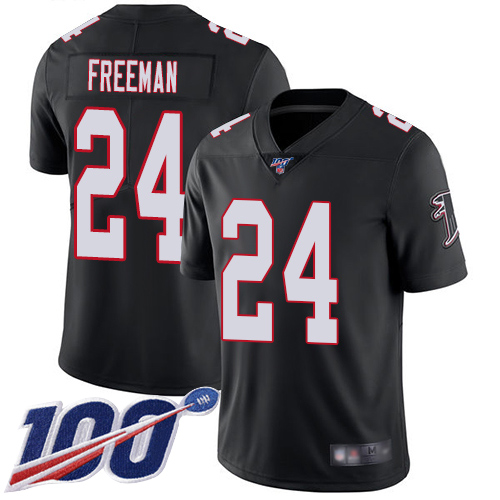 Atlanta Falcons Limited Black Men Devonta Freeman Alternate Jersey NFL Football #24 100th Season Vapor Untouchable->atlanta falcons->NFL Jersey